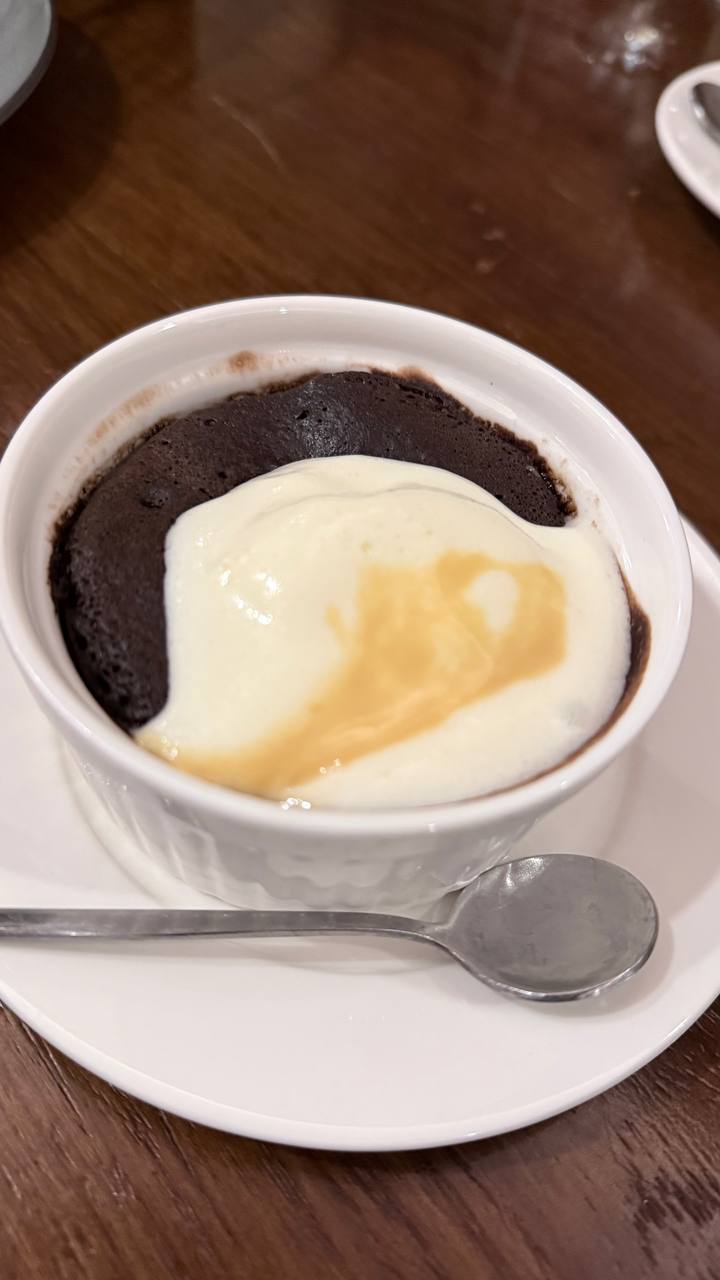 Choco lava a la mode dessert at 1988 Bistro and Bar, Dumaguete
