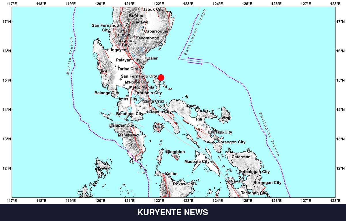 Magnitude 3.5 Earthquake Recorded Off Burdeos, Quezon