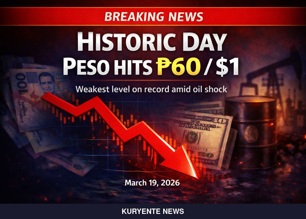 Peso Breaks 60-to-Dollar Barrier Amid Middle East Oil Crisis
