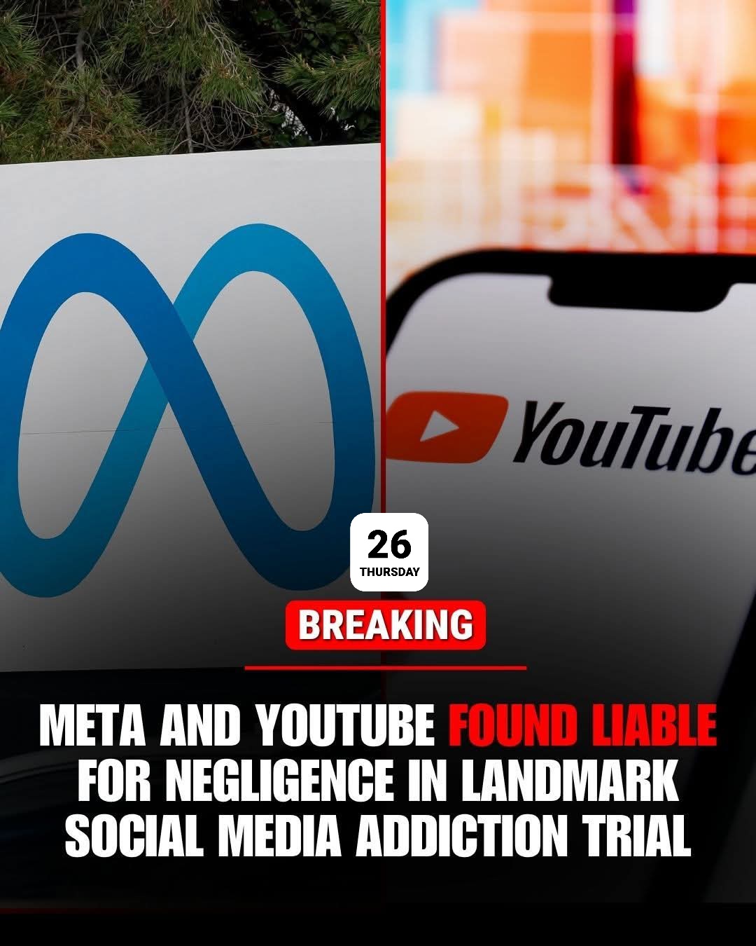 US Jury Finds Meta, YouTube Liable for Teen Addiction