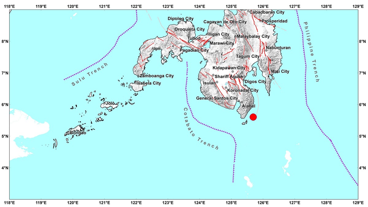 Magnitude 4.9 Quake Strikes Near Sarangani Island, Felt in Mindanao