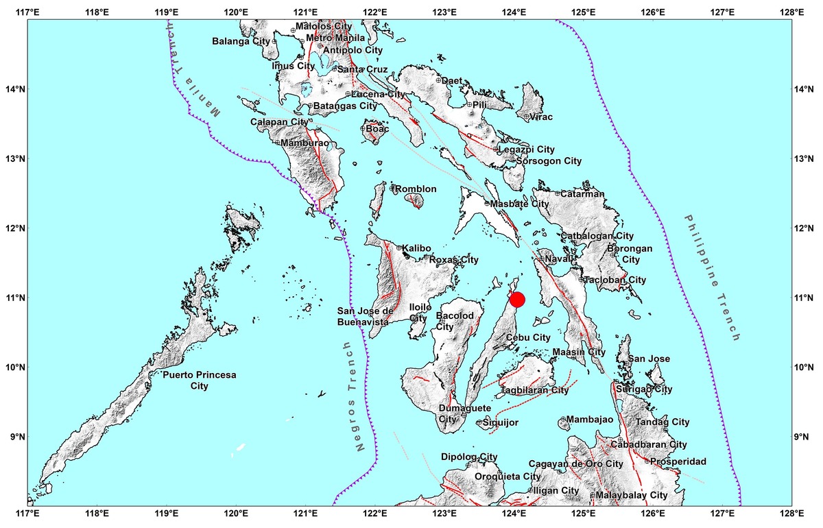 Magnitude 5.1 Earthquake Hits Off Bogo, Cebu; Damage Expected