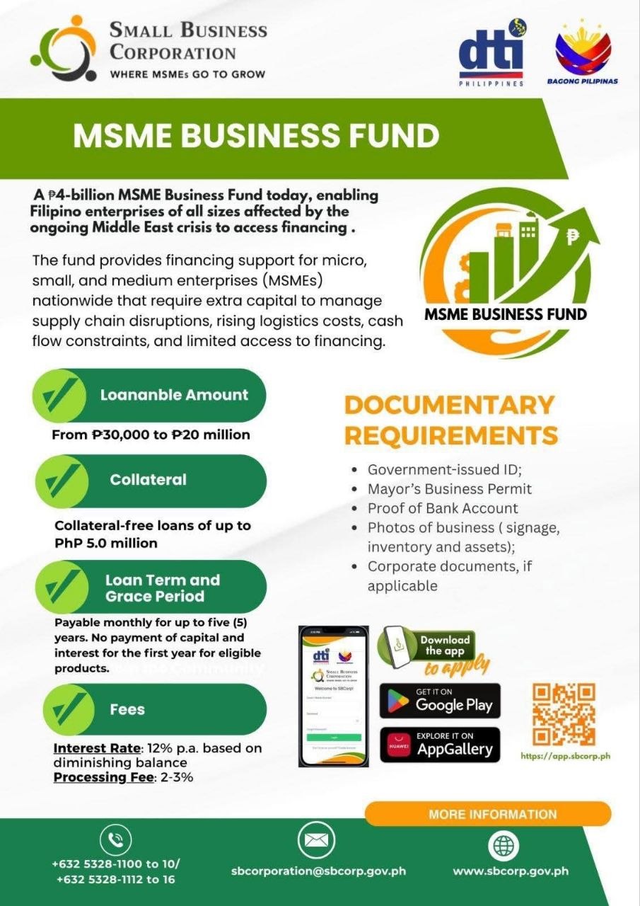 DTI Launches ₱4B Emergency Fund for Crisis-Hit MSMEs