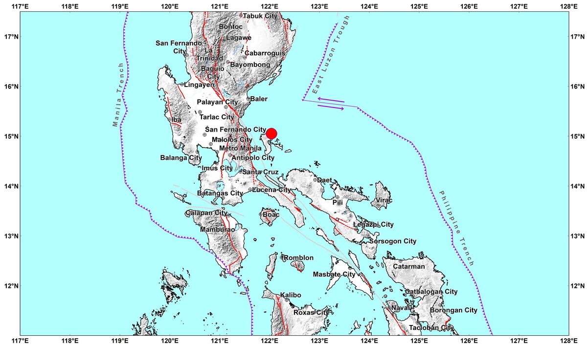 Magnitude 4.5 Earthquake Shakes Quezon Towns, No Damage Expected