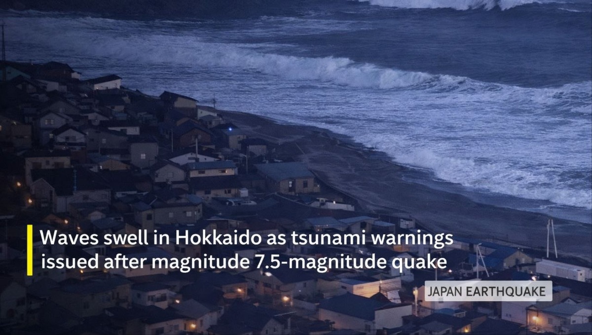 Japan Hit by 7.7 Quake, Tsunami Warning Forces Evacuations