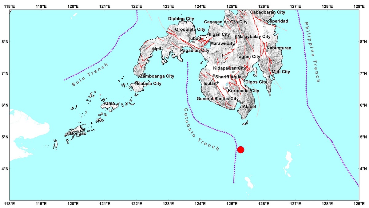 Mw 5.3 Aftershock Strikes South of Balut Island, Davao Occidental