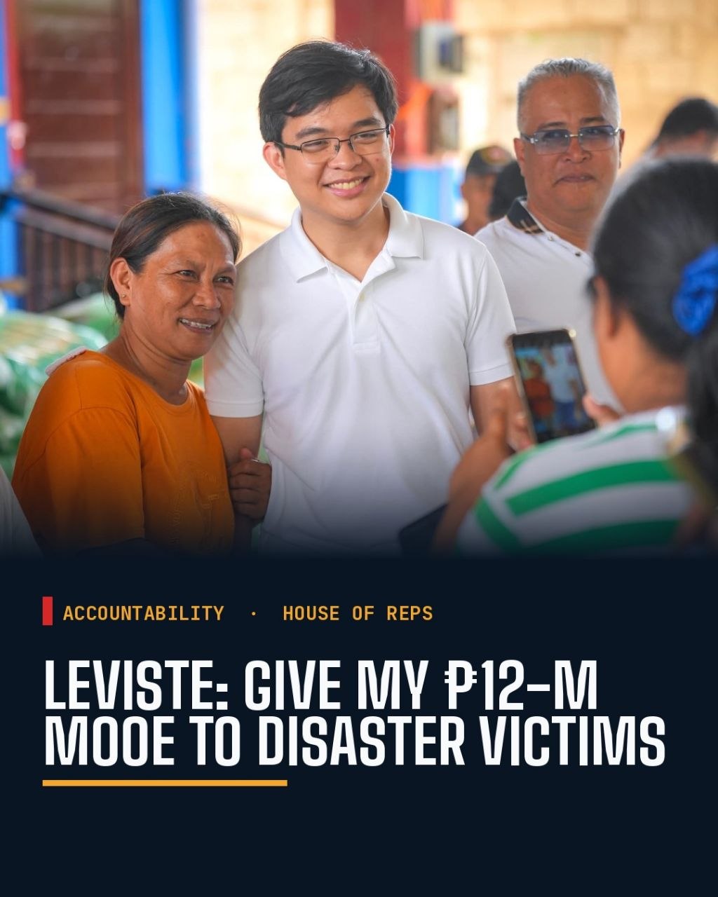 Leviste Seeks to Redirect ₱12-M Office Funds to Disaster Victims