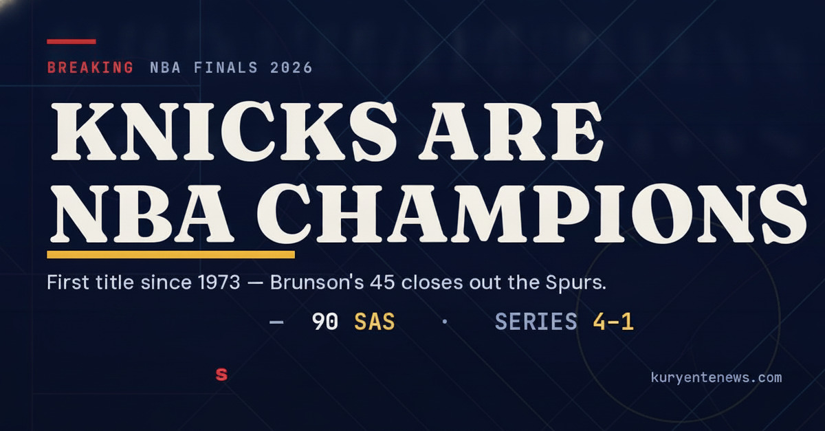 Knicks End 53-Year NBA Drought, Beat Spurs 94-90