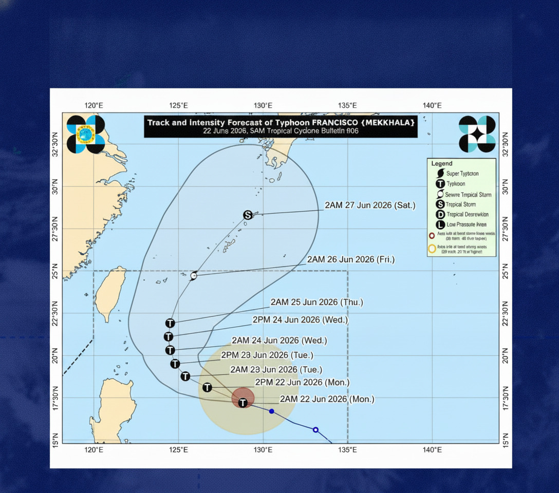PH Weather: Typhoon Francisco Intensifies — June 22, 2026