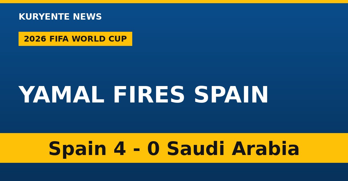 Yamal Sparks Spain Rout as Belgium, Iran Settle for Goalless Draw