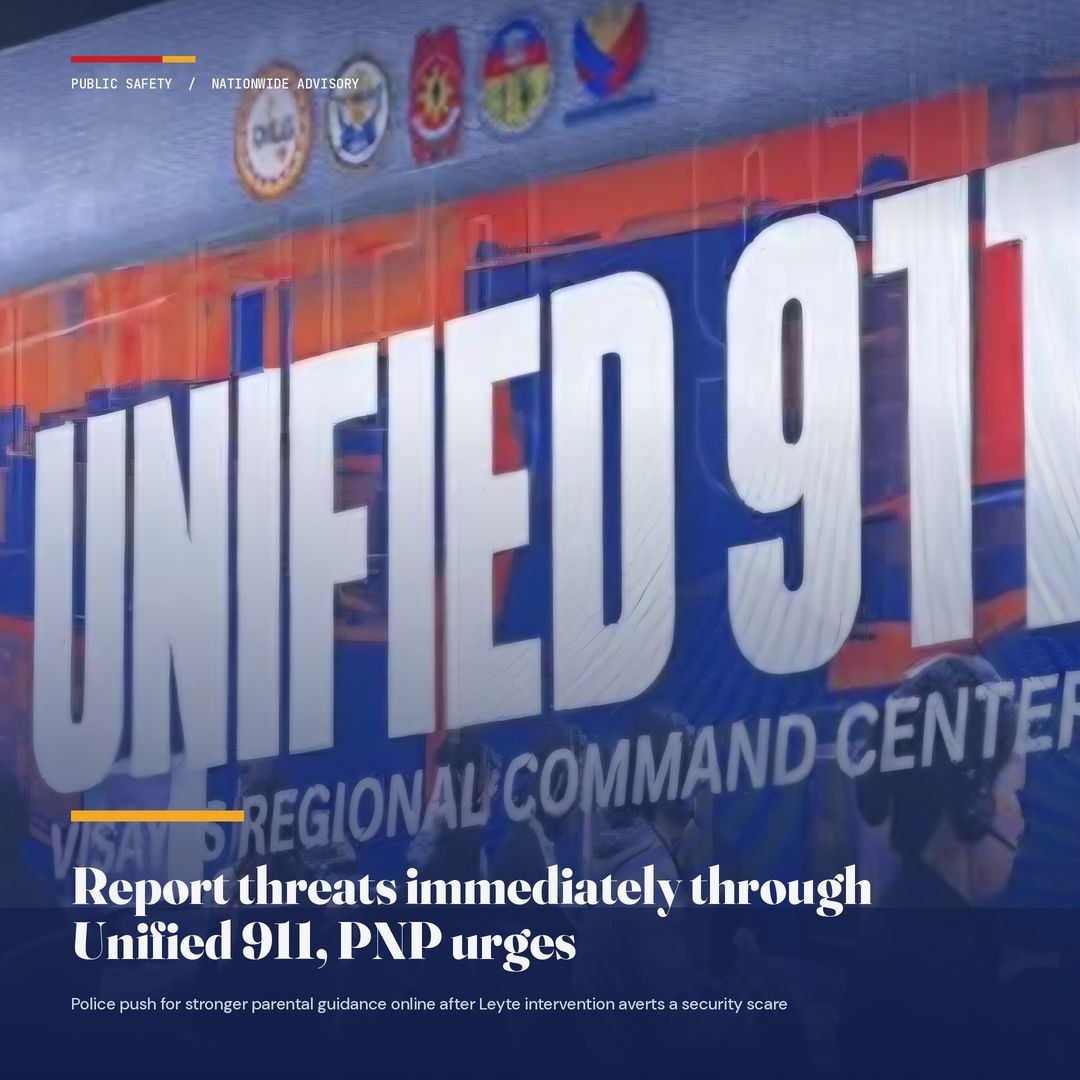 PNP Urges Public: Report Threats via Unified 911