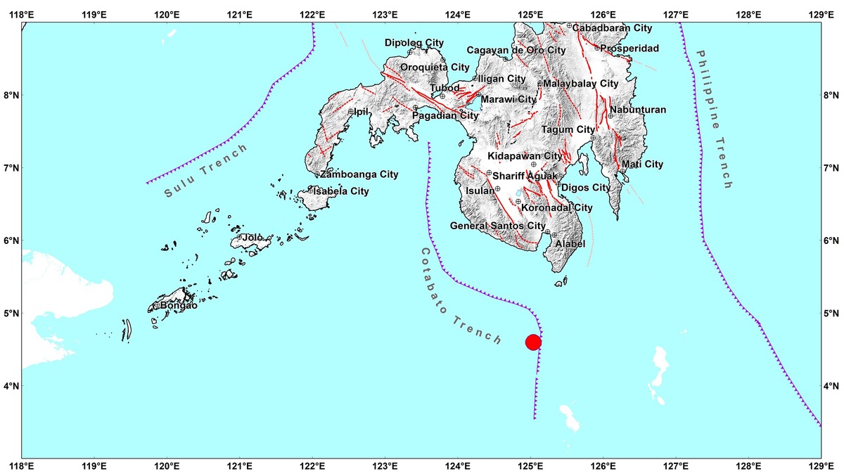 M4.8 Aftershock Hits Offshore Sarangani, Davao Occidental