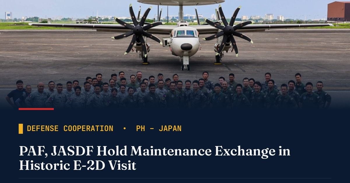 PAF, Japan Air Force Hold Historic E-2D Landing at Clark
