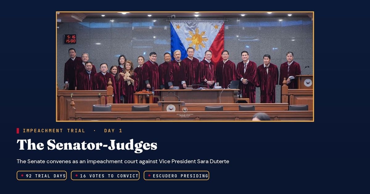 Sara Duterte Impeachment Trial Opens; 16 Votes to Convict