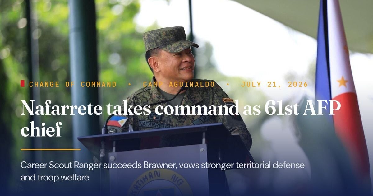 Nafarrete Takes Over as 61st AFP Chief of Staff