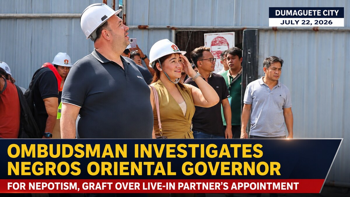 Ombudsman investigates Negros Oriental governor for nepotism, graft over live-in partner’s appointment