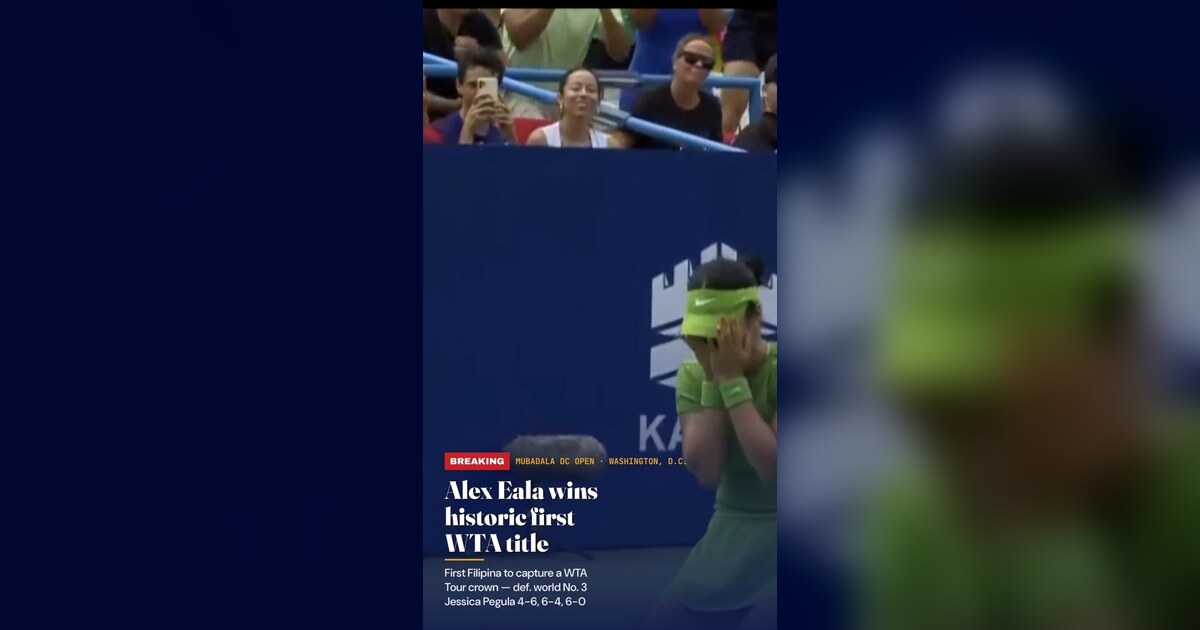 Eala Stuns World No. 3 Pegula, Wins Historic WTA Title
