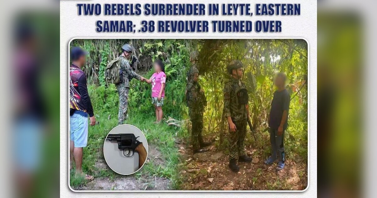 Two Rebels Surrender in Eastern Visayas; Gun Seized