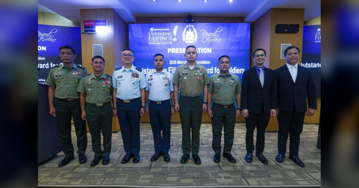 AFP Honors Three Soldiers at 2026 Metrobank Awards