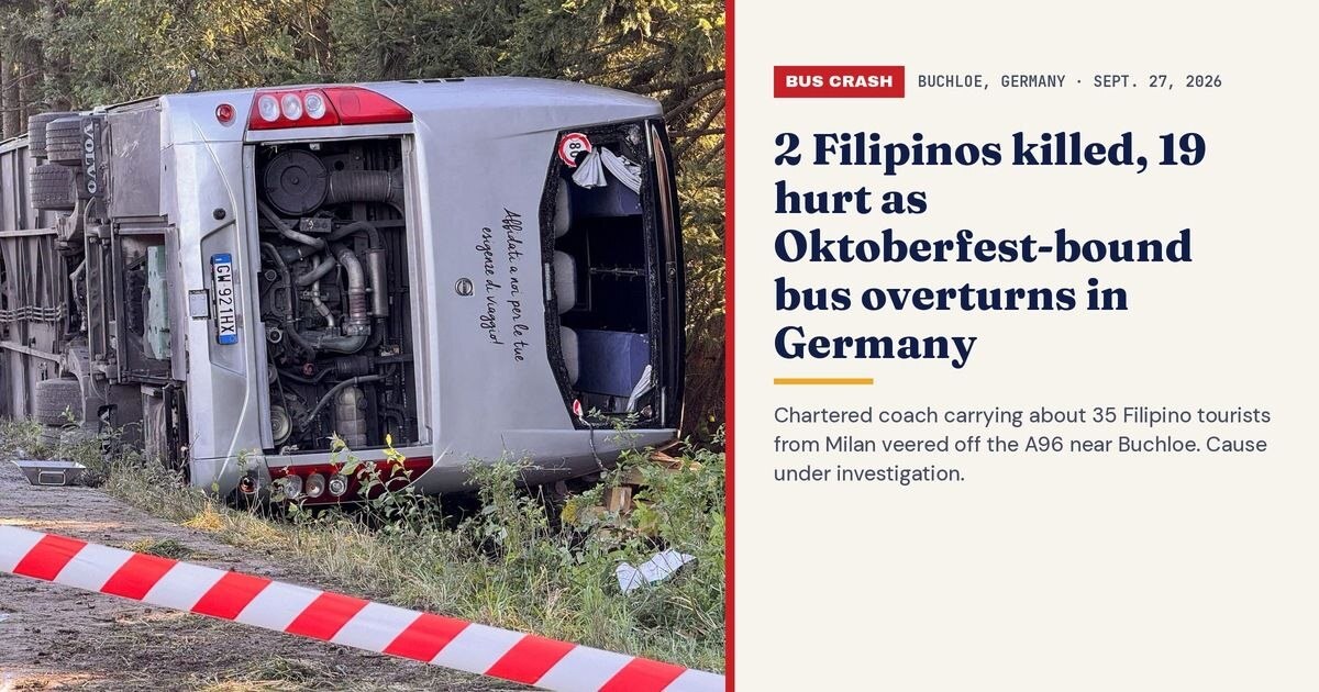 2 Filipinos Dead, 19 Hurt in Germany Oktoberfest Bus Crash