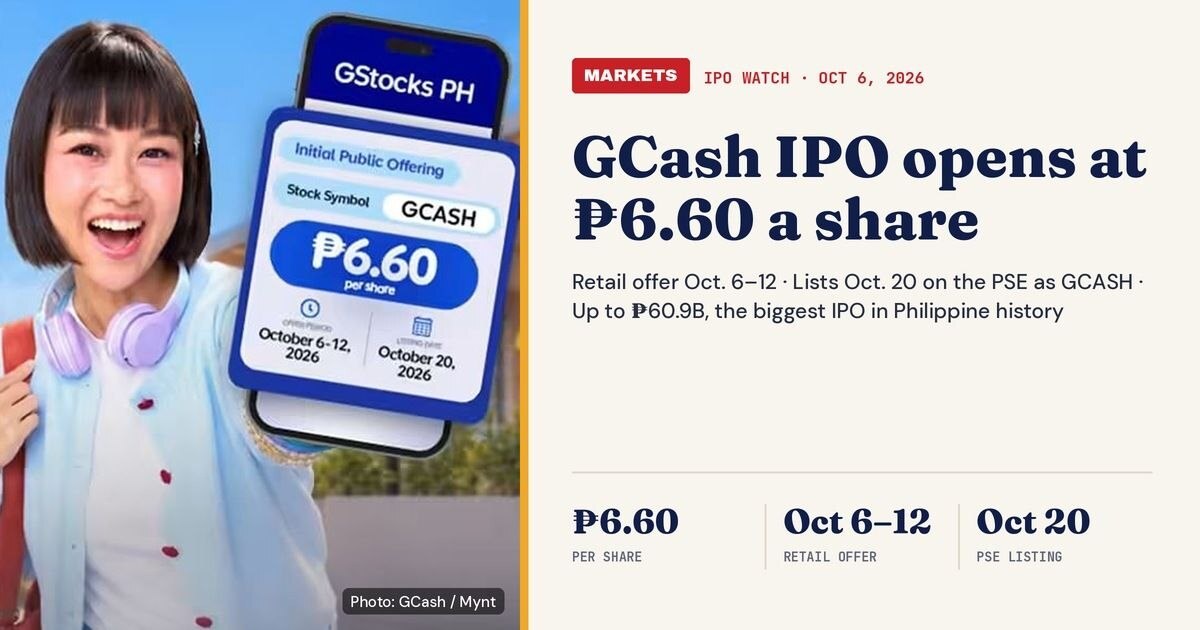 Mynt IPO Opens at ₱6.60 Per Share, Eyes Record ₱60.9 Billion