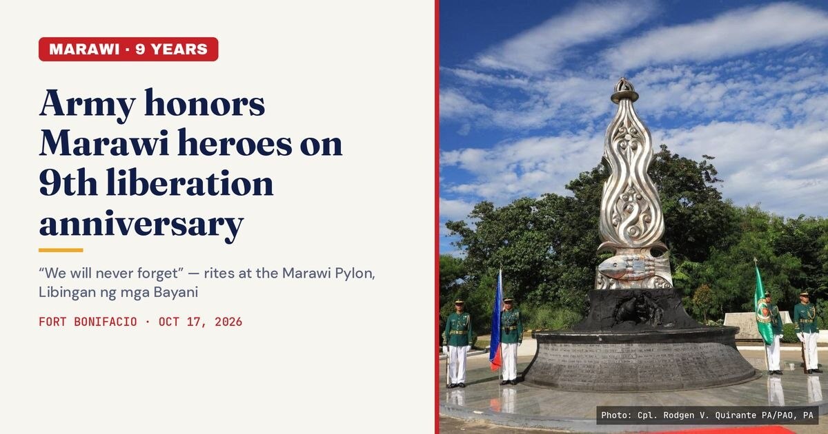 Army Honors Marawi Heroes on 9th Liberation Anniversary