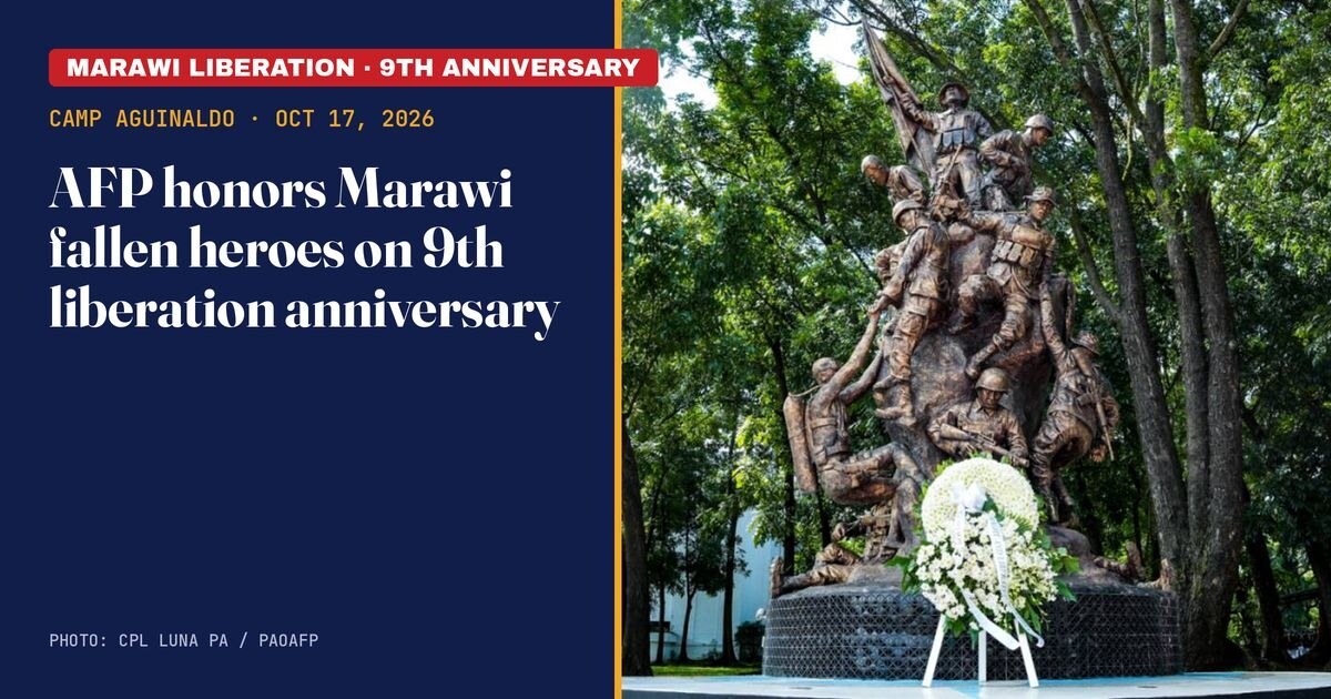 AFP Honors Marawi Fallen on 9th Liberation Anniversary