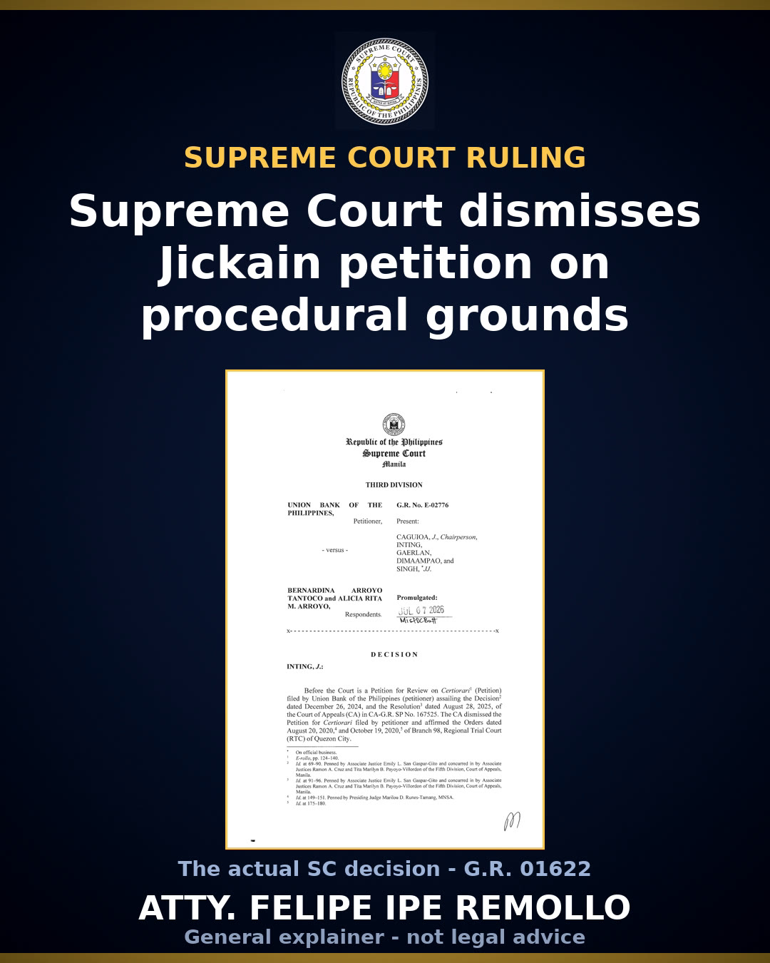 Supreme Court dismisses candidate's plea, upholds COMELEC premature campaigning case