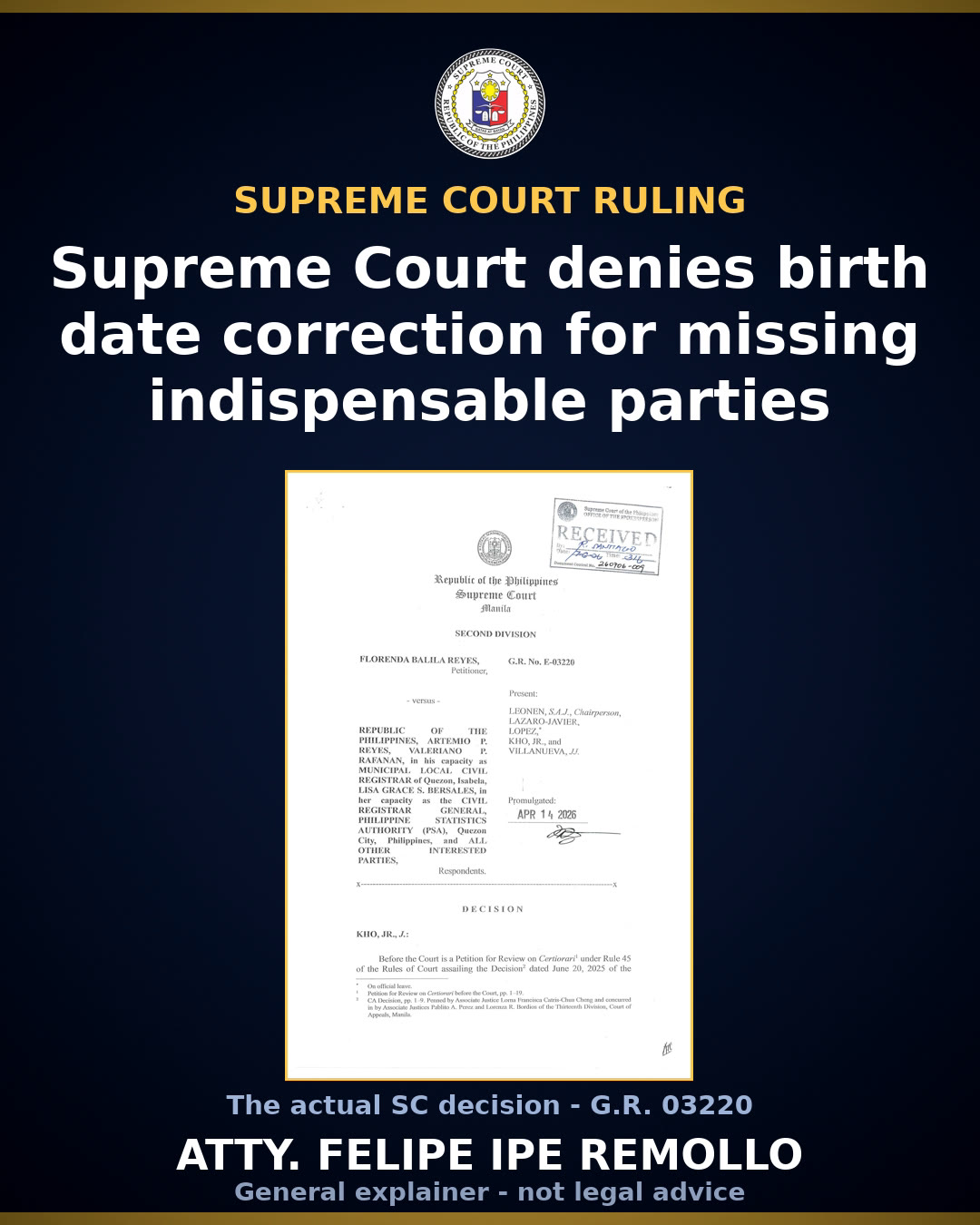 SC: Birth date change needs siblings impleaded; petition denied