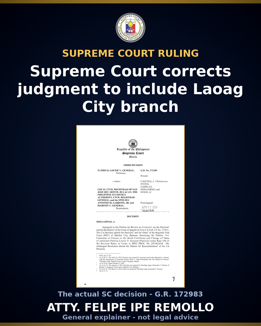 SC corrects 2015 ruling to include Laoag branch in PBC assets sold to Far East Bank