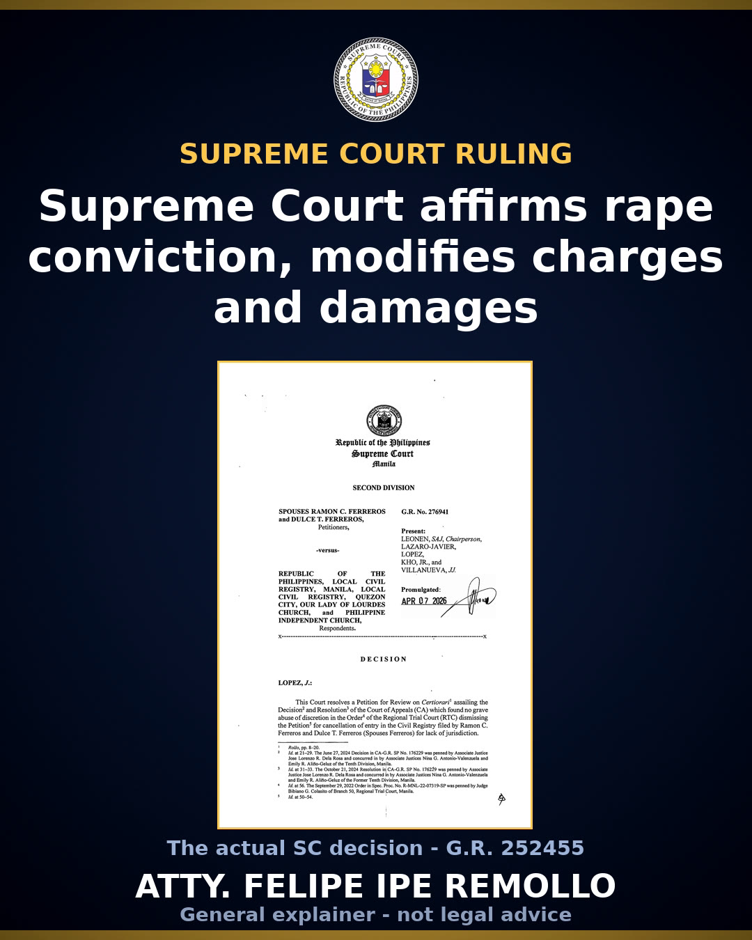 SC downgrades lascivious conduct conviction to acts of lasciviousness