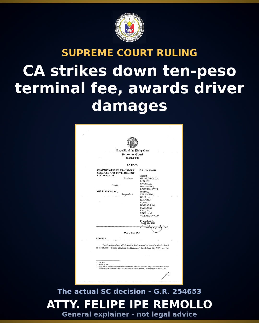 SC strikes down P10 jeepney terminal fee in San Mateo, Rizal