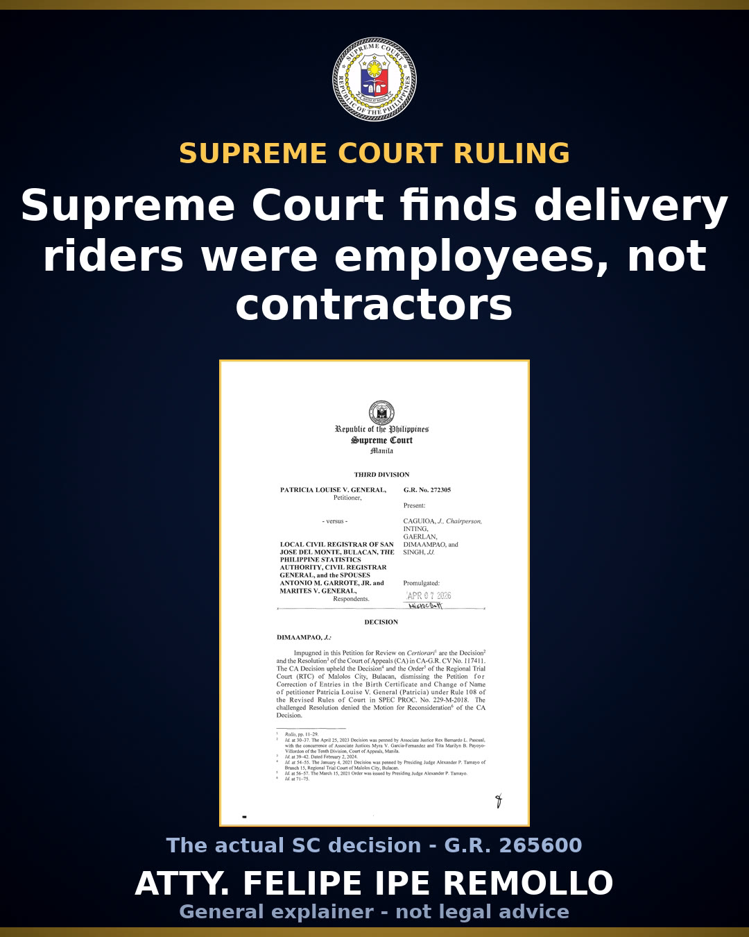 SC rules Lazada delivery riders illegally dismissed, orders payment