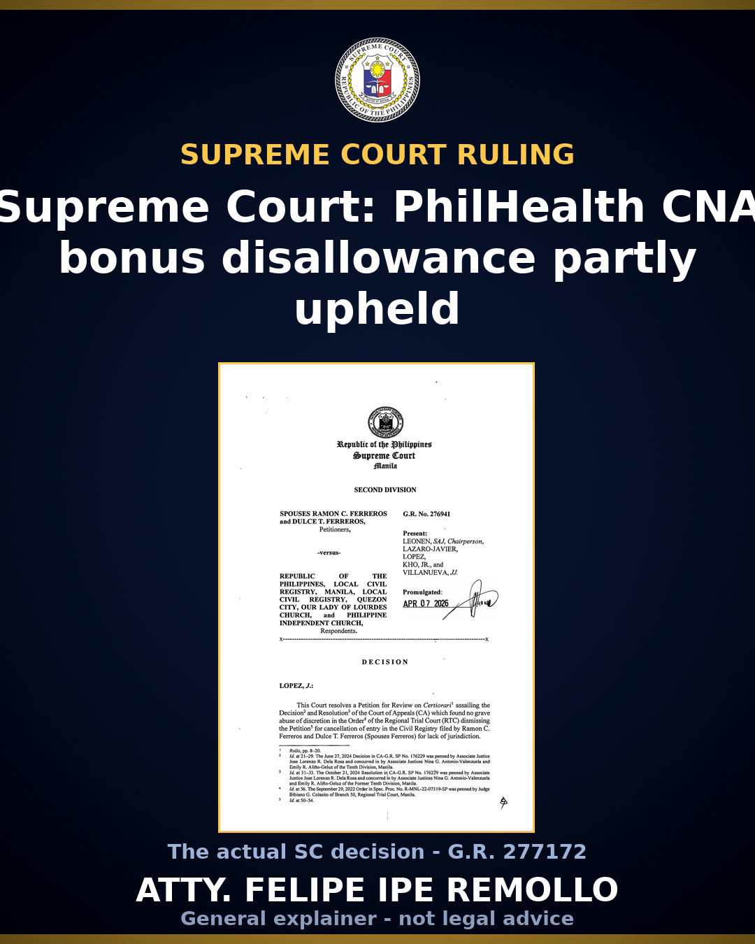 COA disallowance of PhilHealth NCR incentive bonus affirmed with modifications