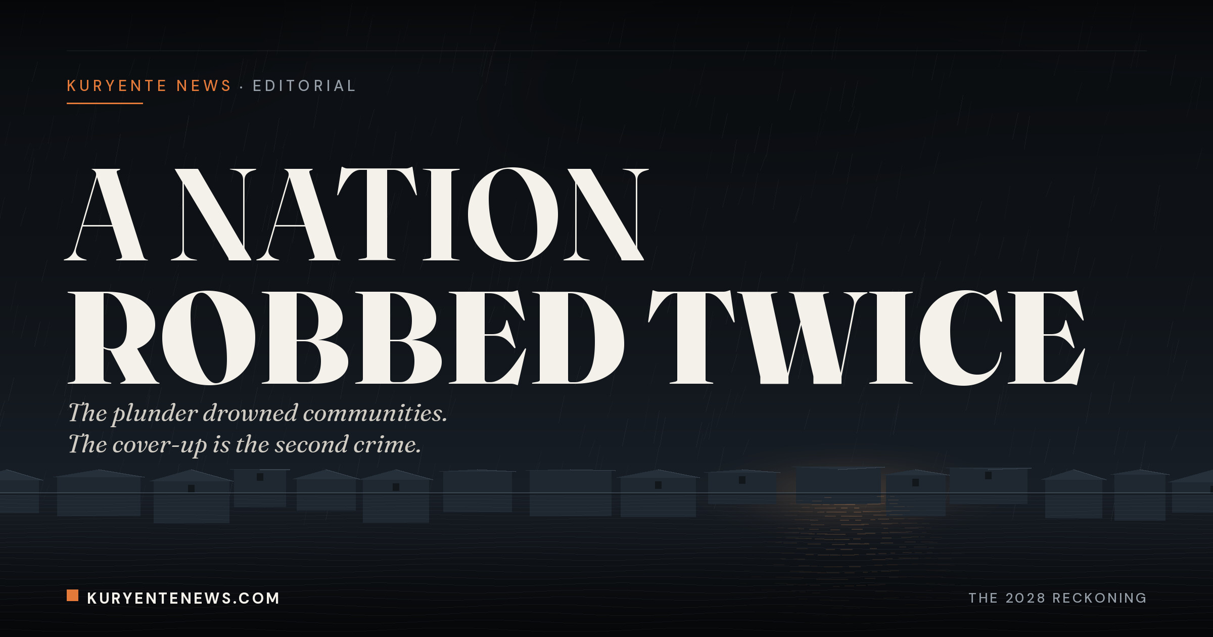 EDITORIAL - A Nation Robbed Twice