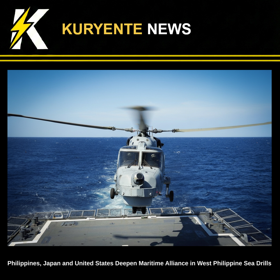 Philippines, Japan and United States Deepen Maritime Alliance in West Philippine Sea Drills