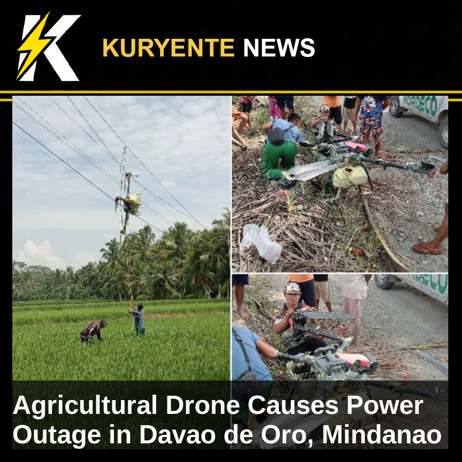 Image related to: Agricultural Drone Causes Power Outage in Davao de Oro, Mindanao